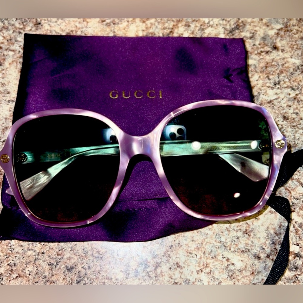 Gucci purple sunglasses